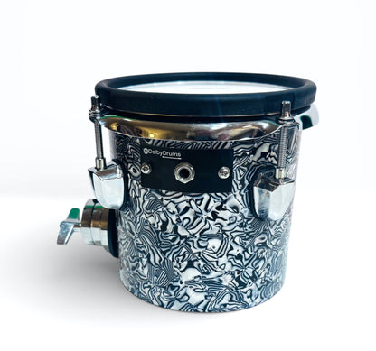 6 x 6” Electronic Black Abalone Octoban Dual Zone for Roland Alesis Drum