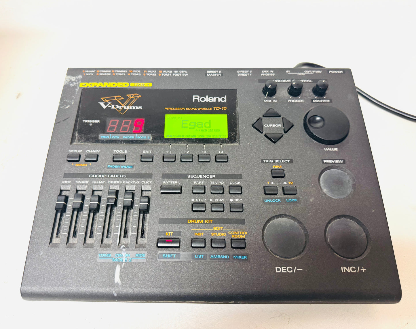 Roland TD-10 Expanded TDW V-Drums Module Power TD10