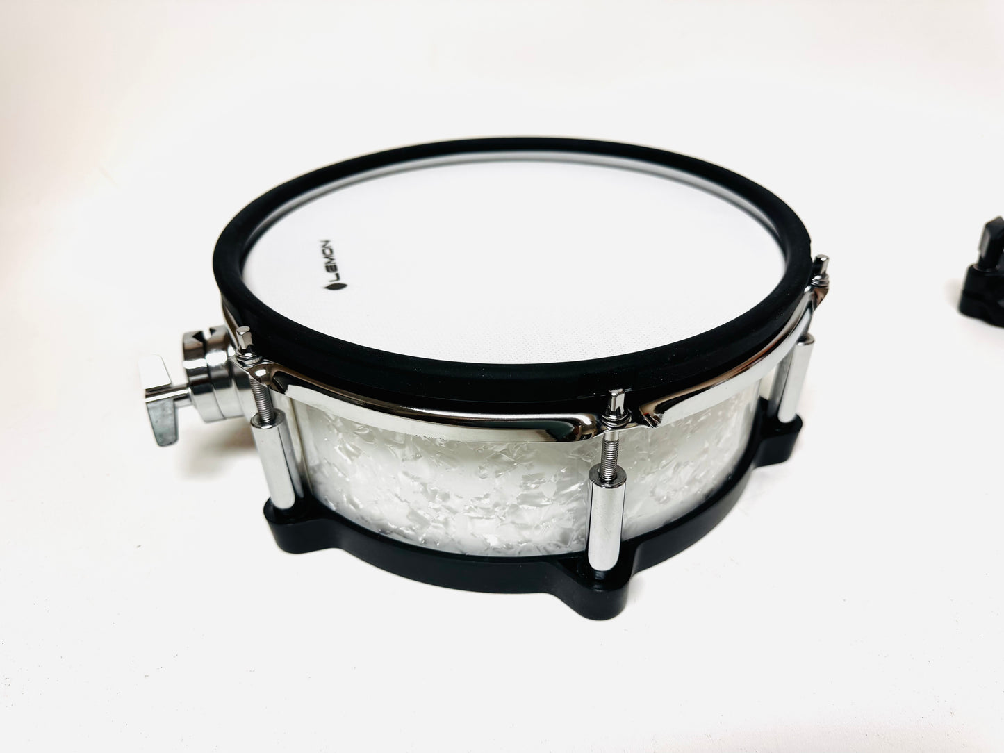 Lemon 10” x 4” Pearl White Diamond Tom for Roland Alesis Strike Kit
