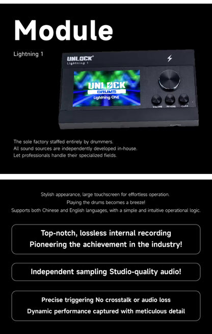 UNLOCK L1 Mini E Drum Kit Silver Edition