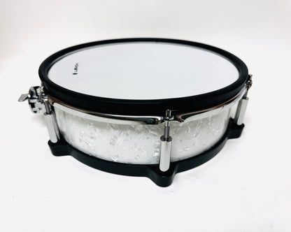 Lemon 12” x 4” Pearl White Diamond Tom Snare for Roland Alesis Strike Kit