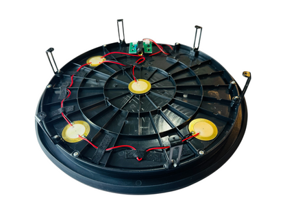 12” 4 Trigger Quick-Bolt Silicone Pad Drum Topper for Acoustic Roland A2E