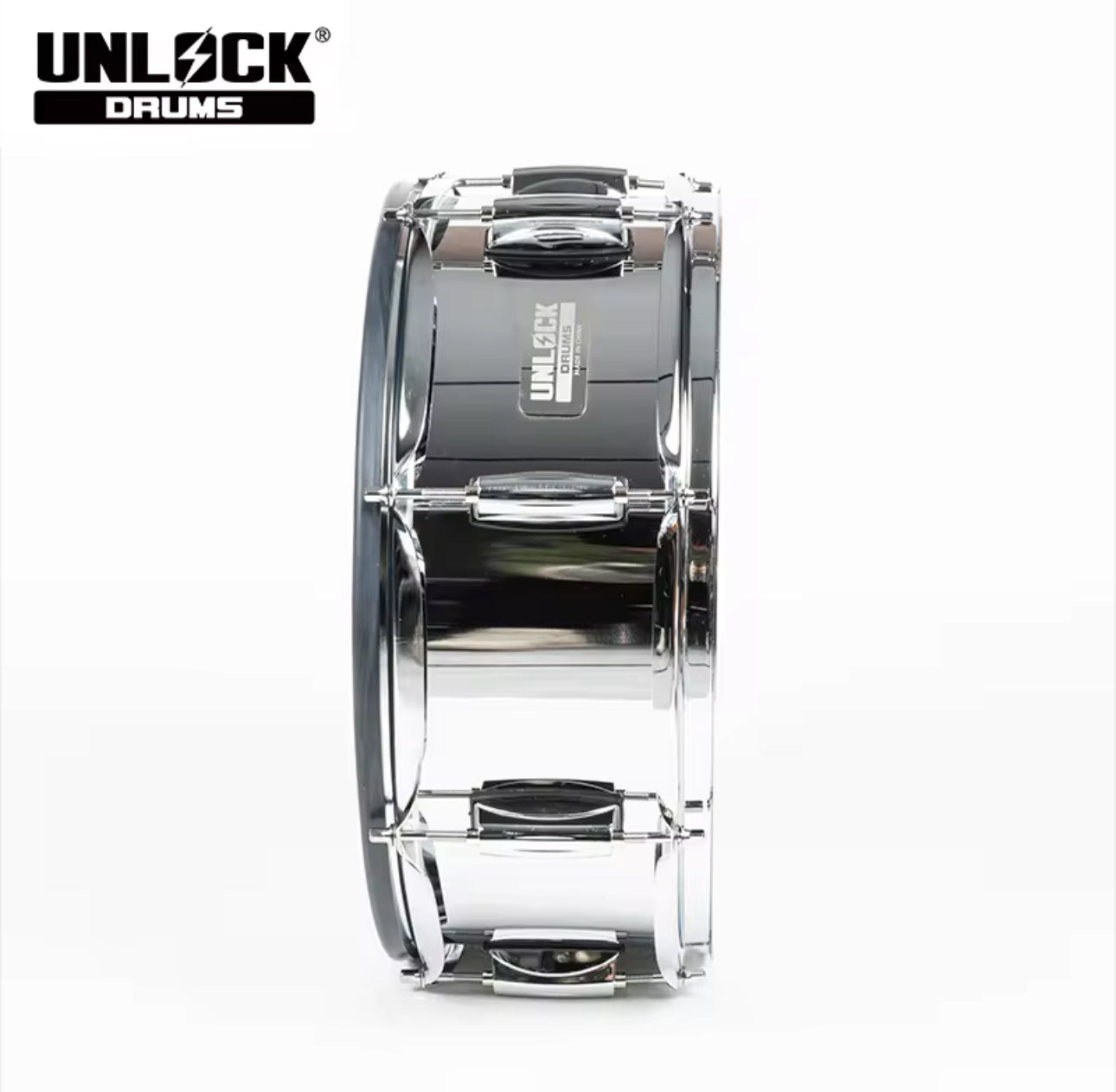 UNLOCK 14” X 5.5 Chrome Electronic Snare Drum Compatible Roland Alesis