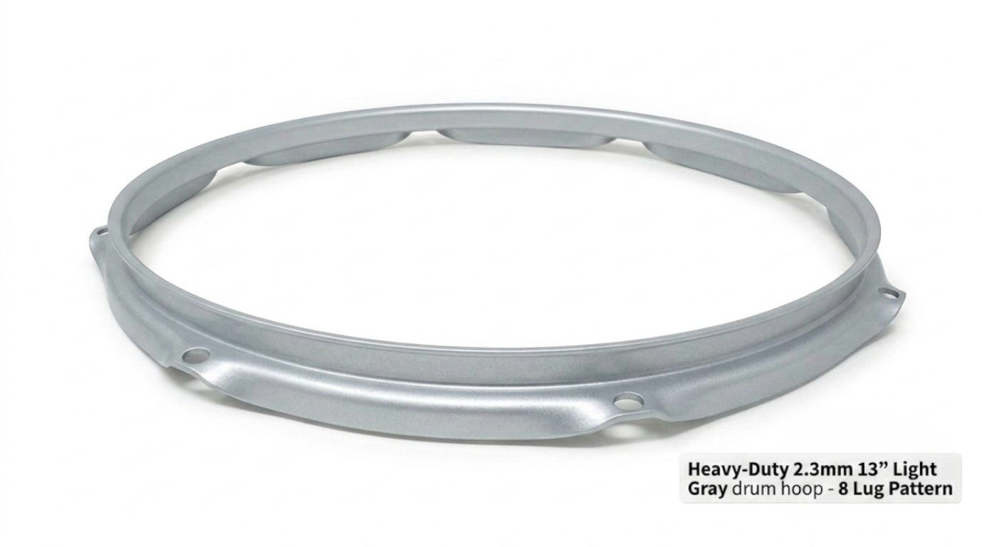 Dolby 13” Gray Hoop 8 Lug 2.3 mm Heavy Duty Triple Flange