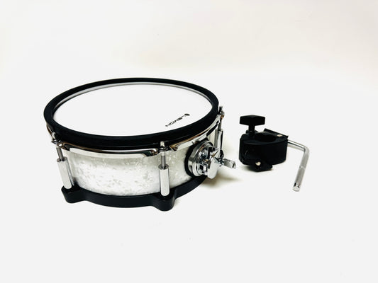 Lemon 10” x 4” Pearl White Diamond Tom for Roland Alesis Strike Kit