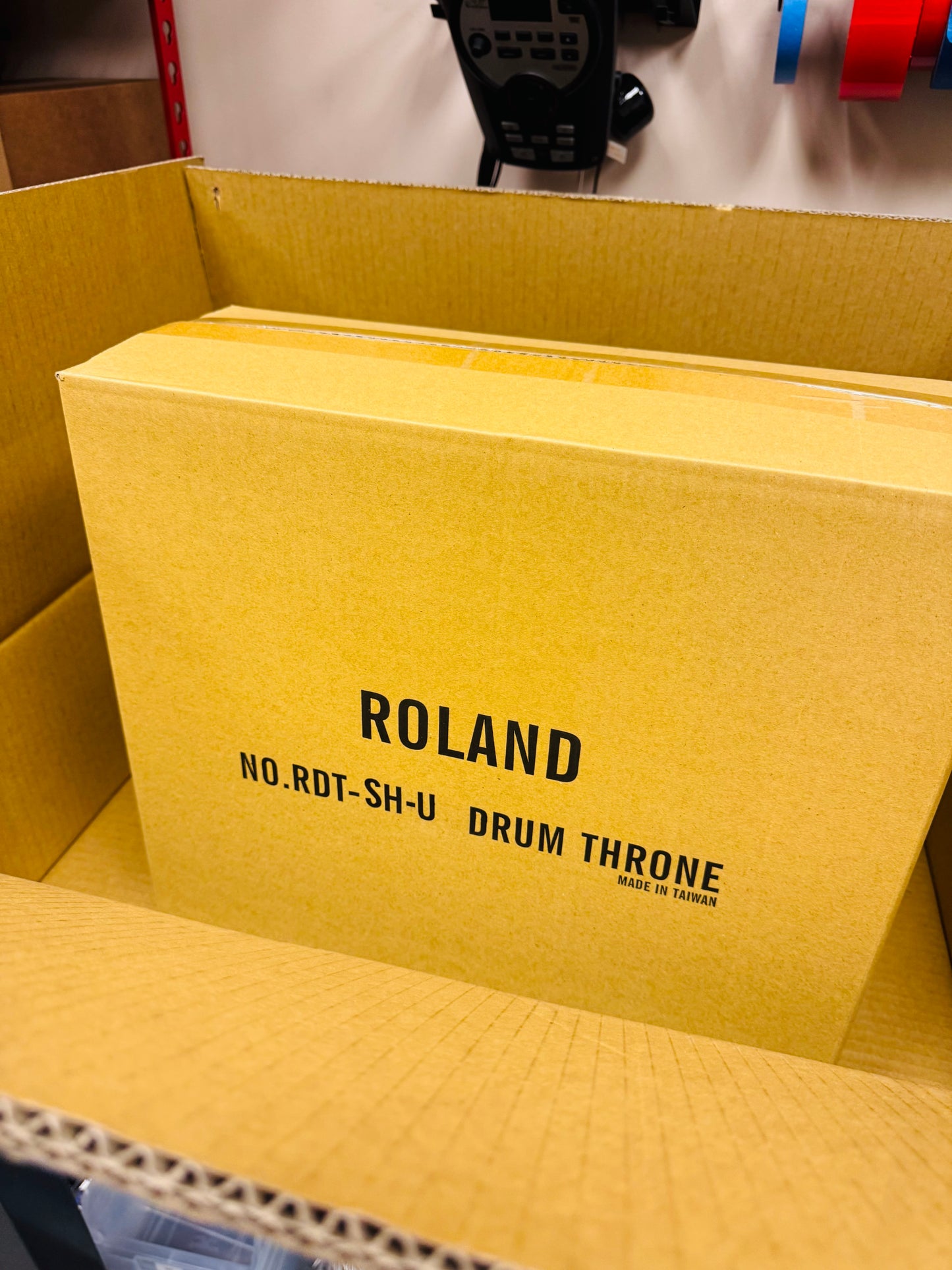 Roland Hydraulic Saddle Drum Throne - Velours Top - Soft Foam Open Box
