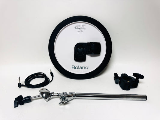 Roland CY-13R Ride White Back with Boom Arm