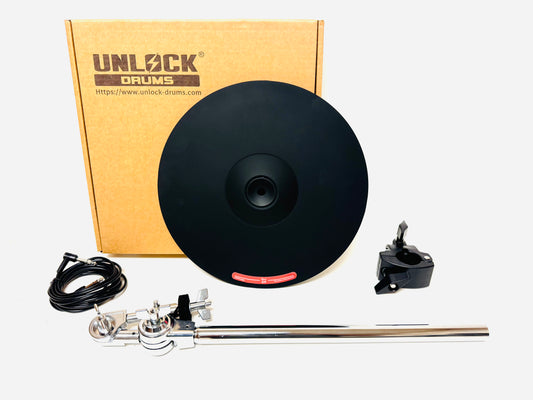 UNLOCK 12” Crash Cymbal w Arm for Roland Alesis Kit
