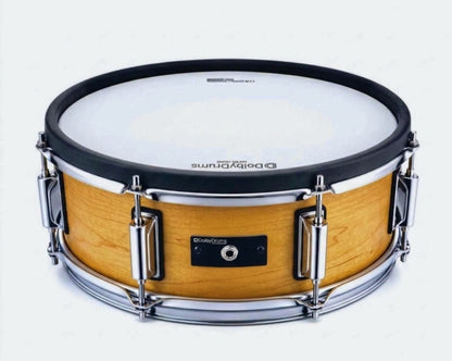 Dolby 14 x 5” Natural Wood Electronic Snare w 6 Triggers for Roland Alesis