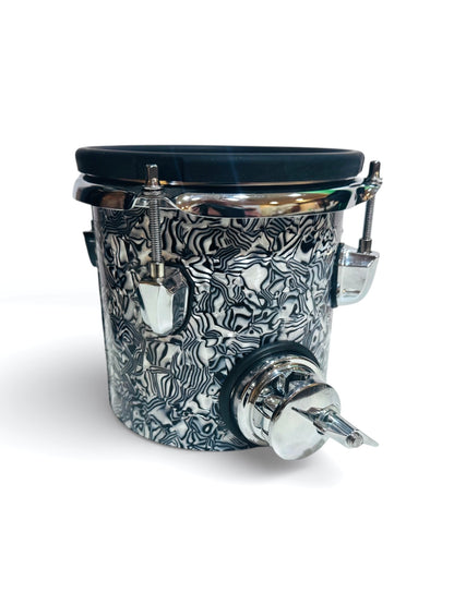 6 x 6” Electronic Black Abalone Octoban Dual Zone for Roland Alesis Drum