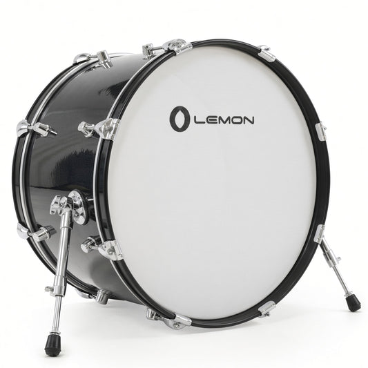 Lemon 20” Black Sparkle Bass Kick Drum for Roland Alesis