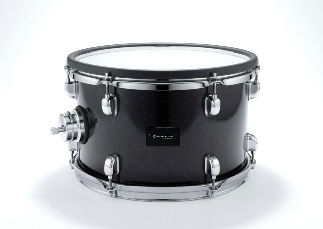 Dolby 12” Electronic Black Sparkle TOM w 6 Triggers for Roland Alesis Drum