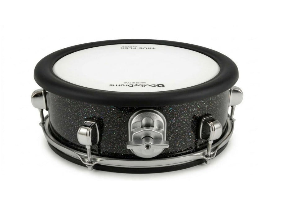 Dolby 10” Silicone Black Sparkle Electronic TOM 6 for Roland Yamaha Drum