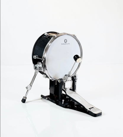 Dolby 12” Electronic Kick Drum w PEDAL Black Sparkle for Roland Alesis