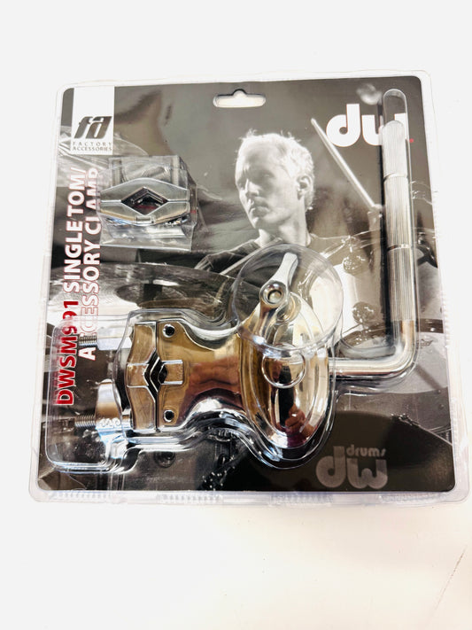 DW Single Tom Clamp DWSM991 Chrome OPEN BOX