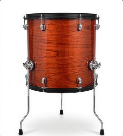 Dolby 16 x 16” Floor Tom Red Wood Electronic Full Shell for Roland Alesis