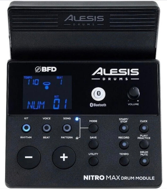 Alesis Nitro MAX Drum Module BFD Brain with Cables OPEN BOX