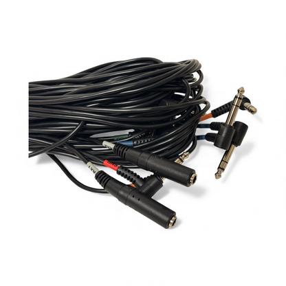 13 Cable Harness Snake Black Cables for Roland Alesis Drum Modules
