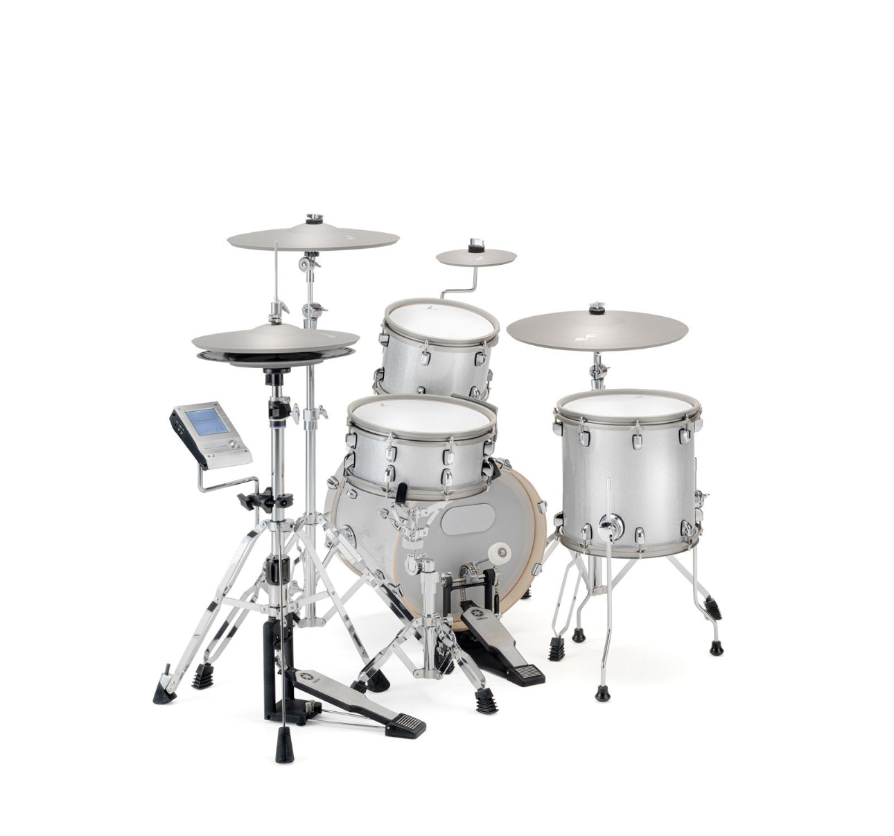 EFNOTE 5 Acoustic Designed Electronic Drum Kit White Sparkle OPEN BOX
