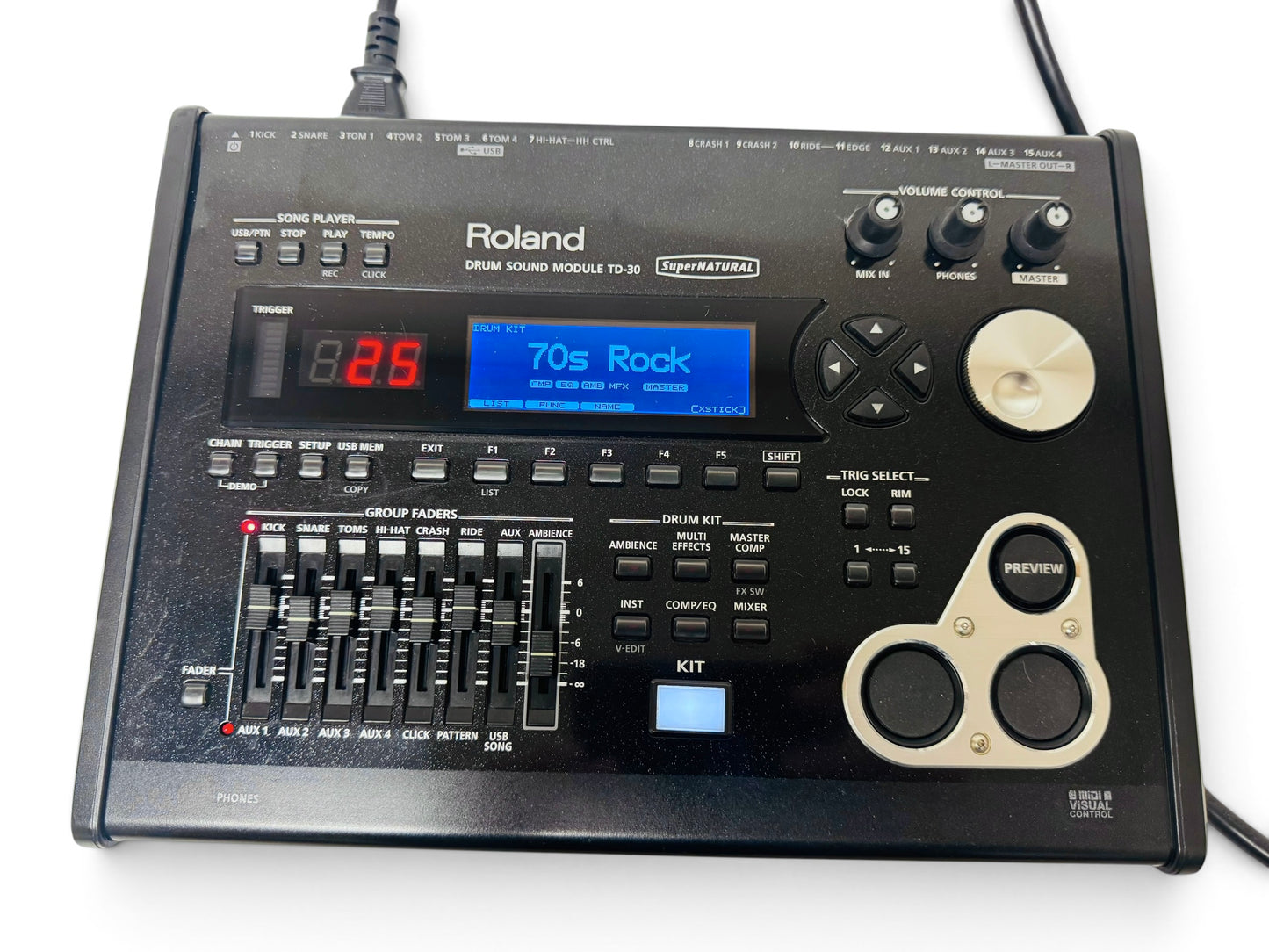 Roland TD-30 V-Drums Electronic Module Brain TD30