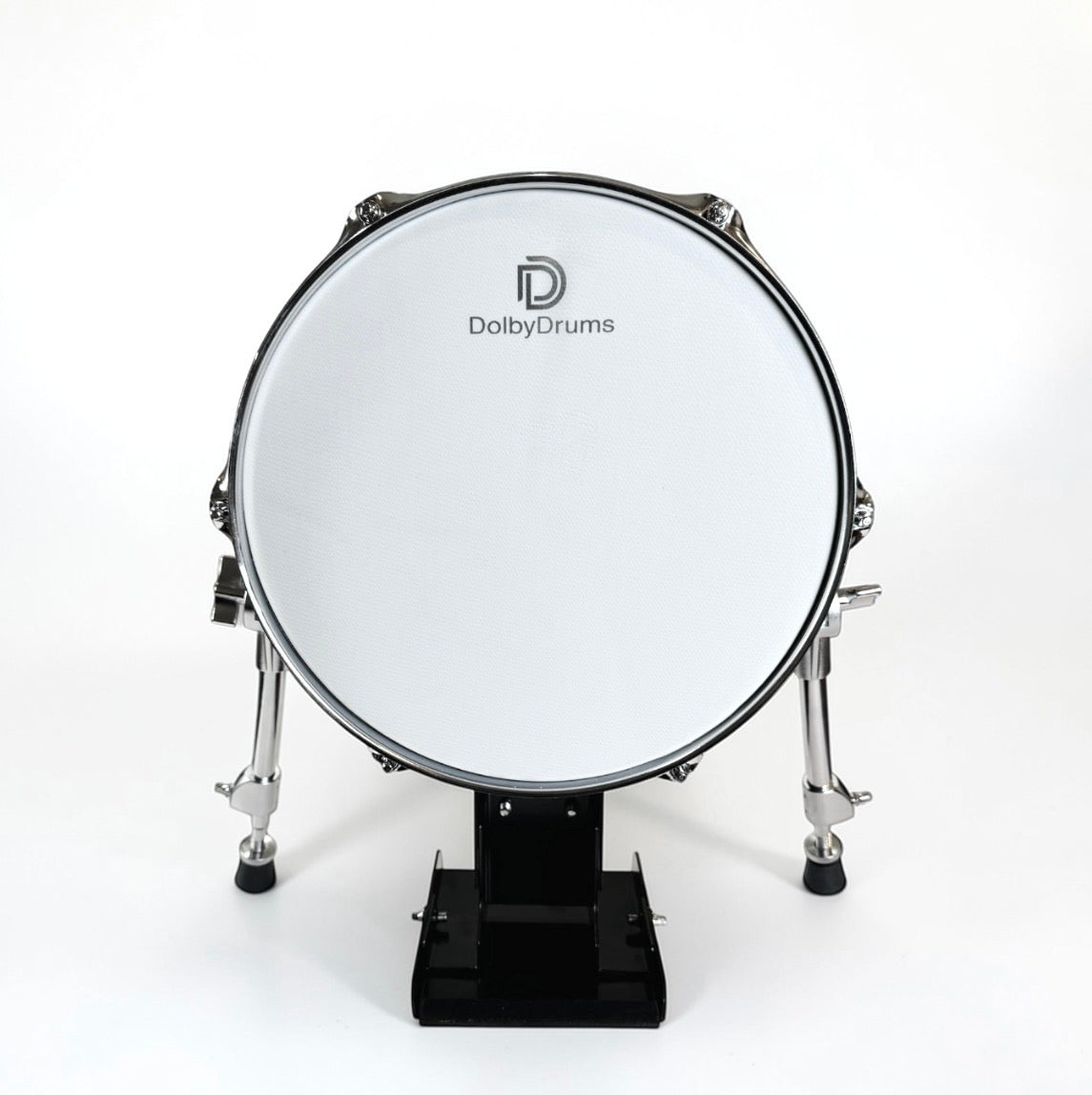Dolby 12” Electronic Kick Drum w PEDAL Black Sparkle for Roland Alesis