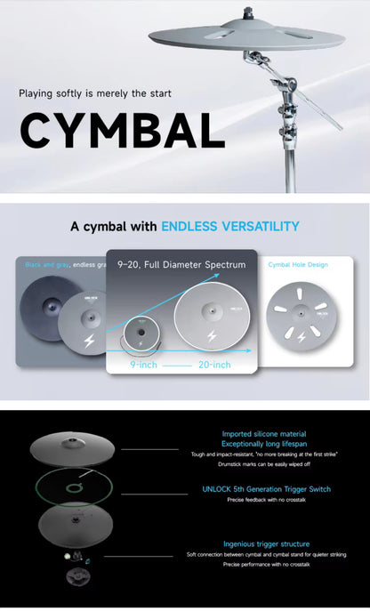 UNLOCK L1 Mini E Drum Kit Starry Black