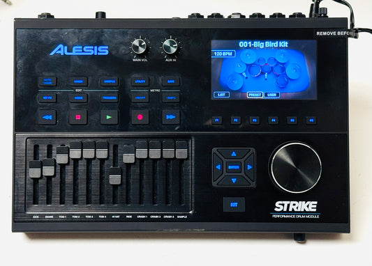 Alesis Strike *READ* Drum Module Brain with Cables and Mount Pla