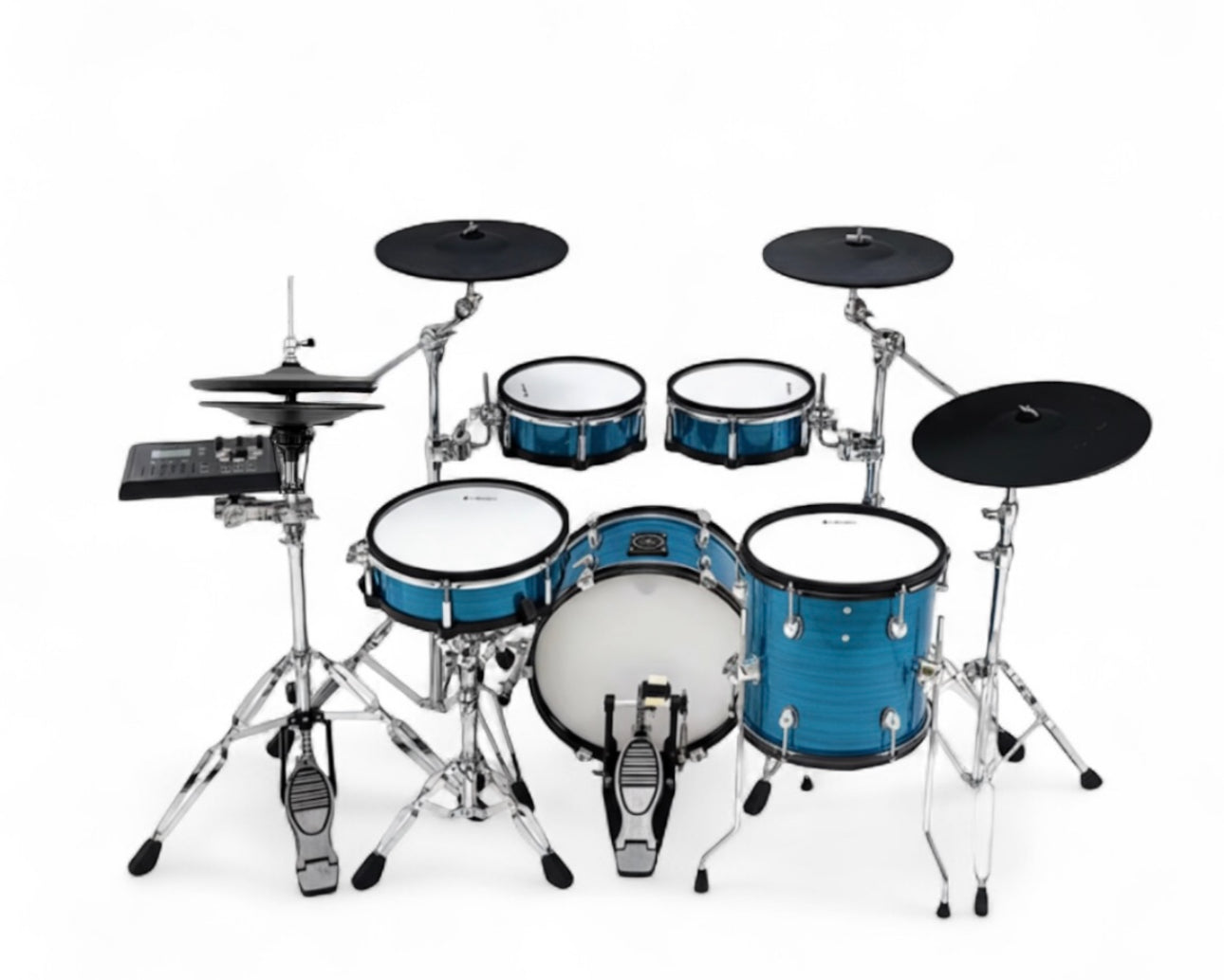 Lemon T-820 Lake Blue Full Electronic Drum Kit T820 Compatible w Roland