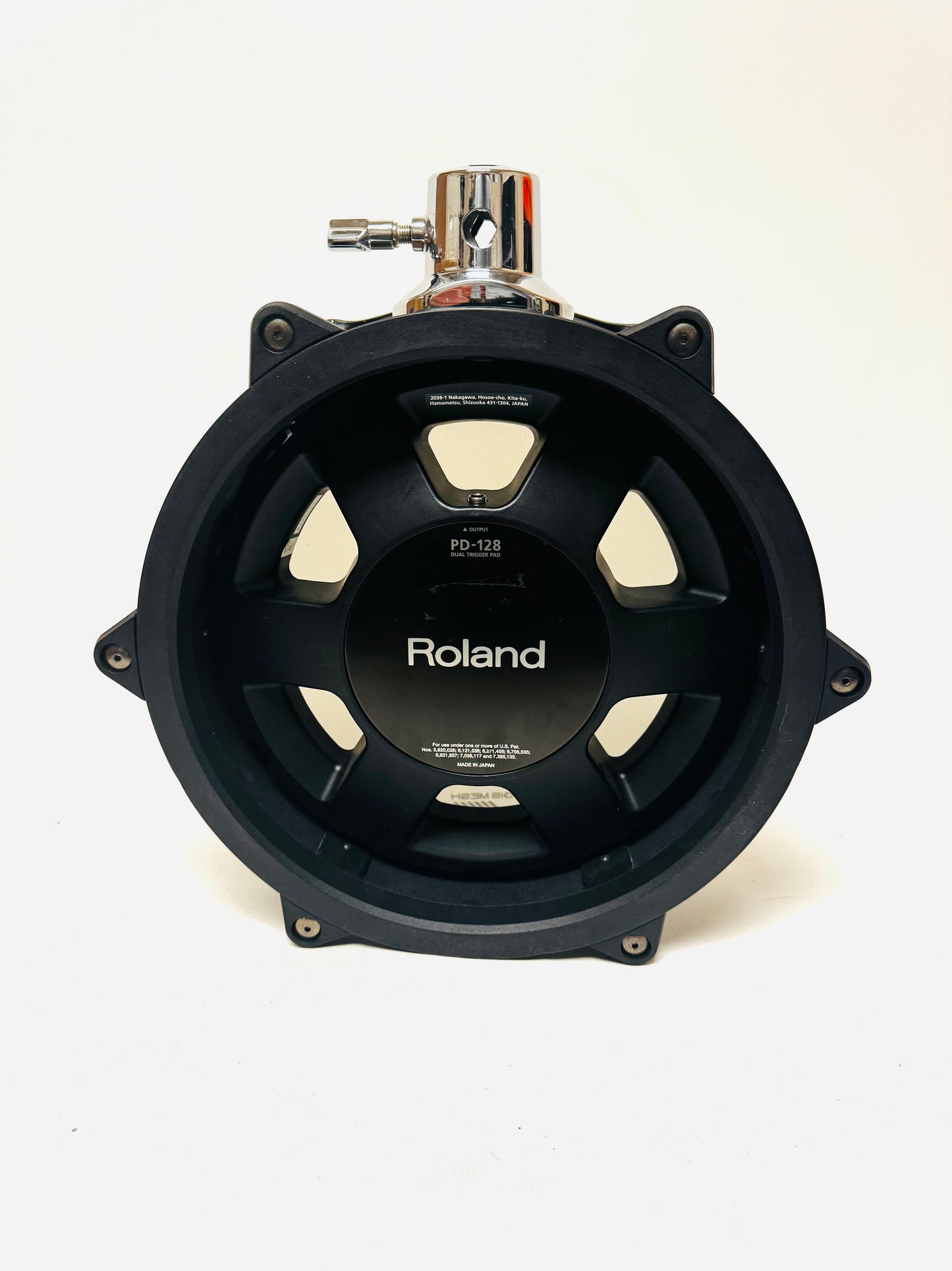 Roland PD-128-BC 12” Black Chrome Mesh Tom Pad PD128