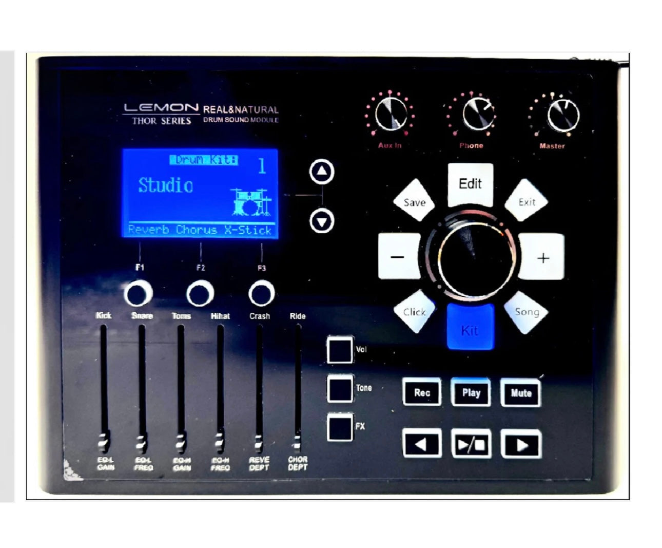 Lemon T950 PRO Dark Wood Electronic Drum Set T-950 NO Module