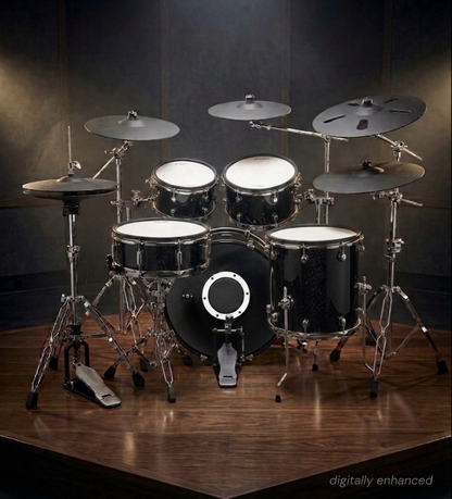 REV-9 Black Sparkle Electronic Drum Kit
