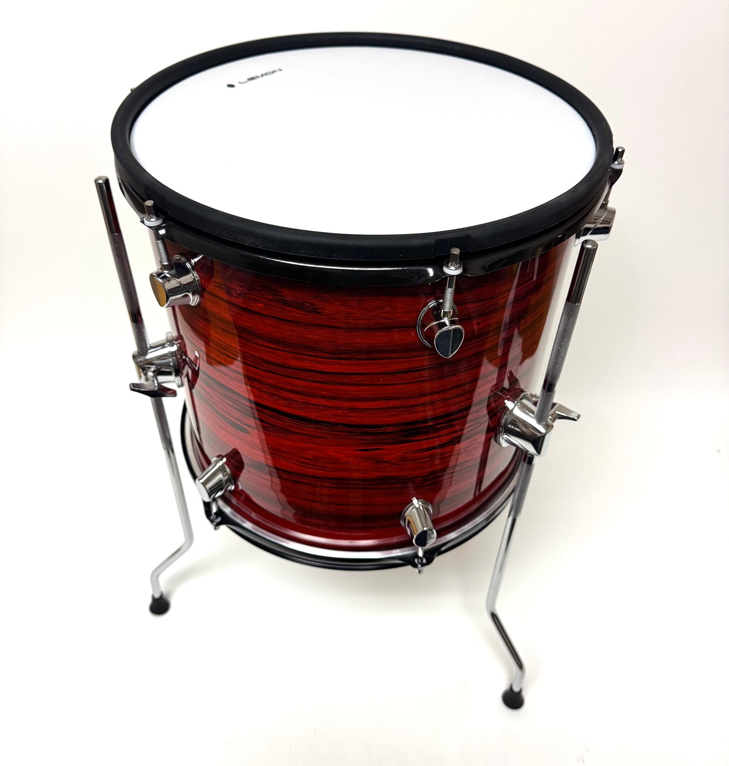 Lemon 13” x 13” RED FLAME Mesh Floor Tom for Roland Alesis Strike Kit