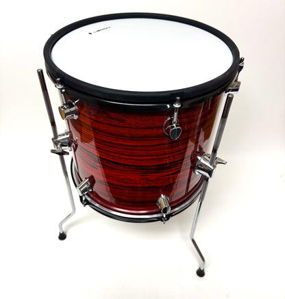 Lemon 13” x 13” RED FLAME Mesh Floor Tom for Roland Alesis Strike Kit