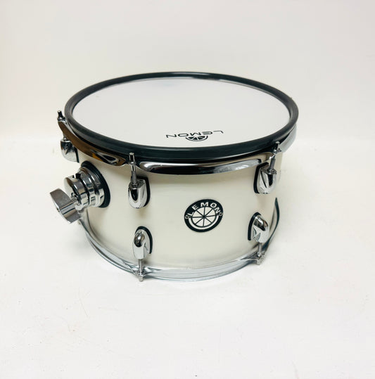 Used Lemon 12 x 7” WHITE Mesh Rack Tom for Roland or Alesis Strike