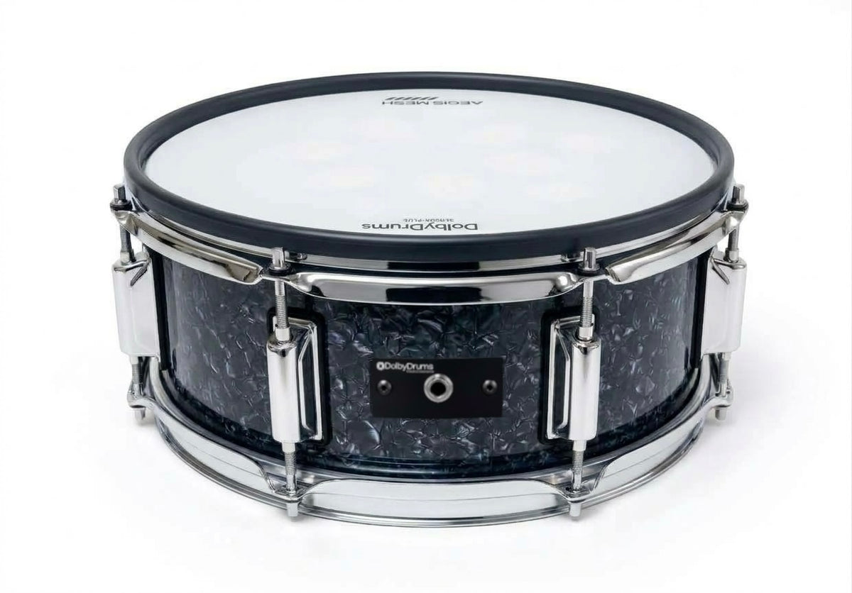 Dolby 14 x 5” Dark Fracture Electronic Snare w 6 Triggers for Roland Alesis
