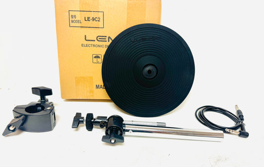 Lemon 9” Crash Splash Cymbal w Arm and Clamp for Roland Alesis Kit