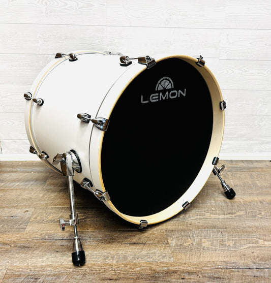 Lemon 20” x 17” Matte White Bass Kick Drum for Roland Alesis OPEN BOX