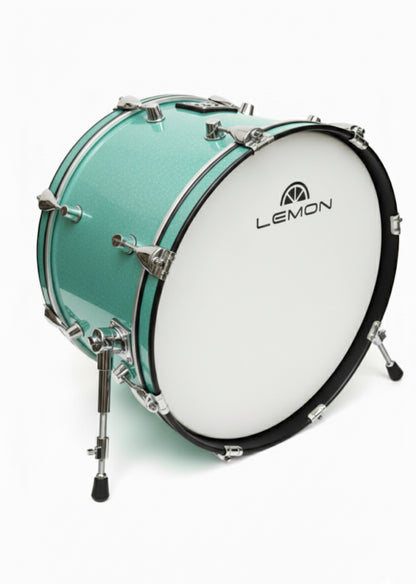 Lemon Shell Pack BLUE Sparkle Bass Tom Snare Drum for Roland Or Alesis Kit