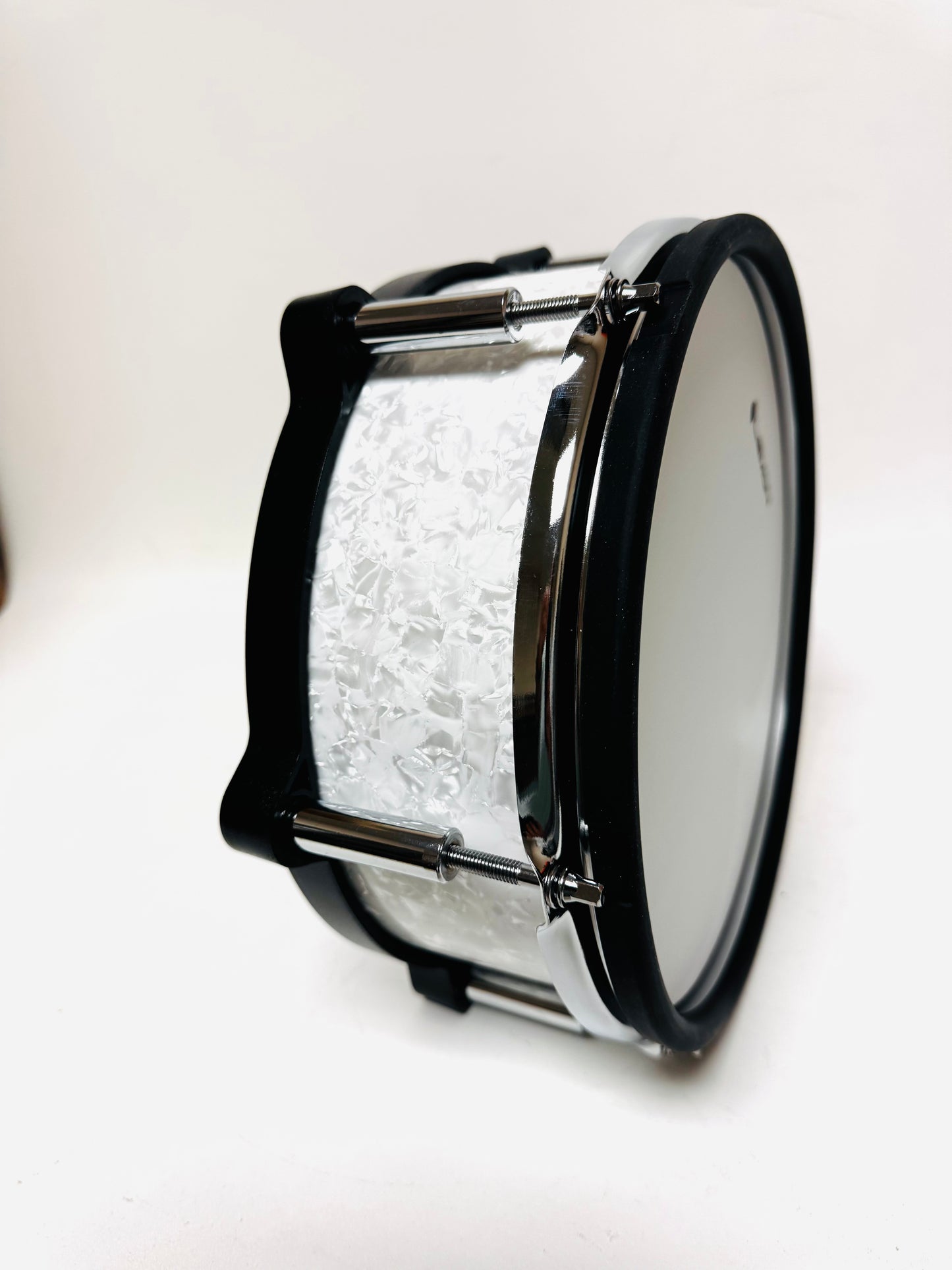 Lemon 10” x 4” Pearl White Diamond Tom for Roland Alesis Strike Kit