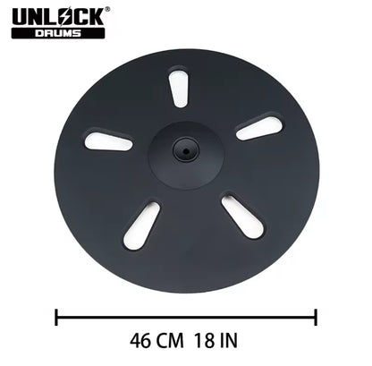 UNLOCK 18” Ride Crash Bell Cymbal for Roland Alesis Kit