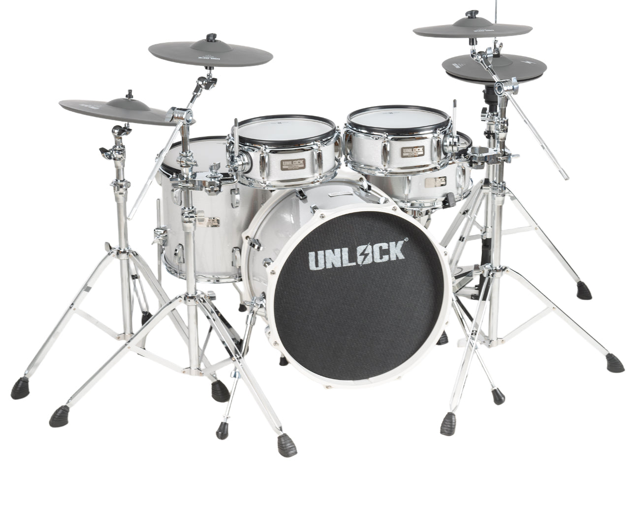 UNLOCK L1 Mini E Drum Kit Silver Edition