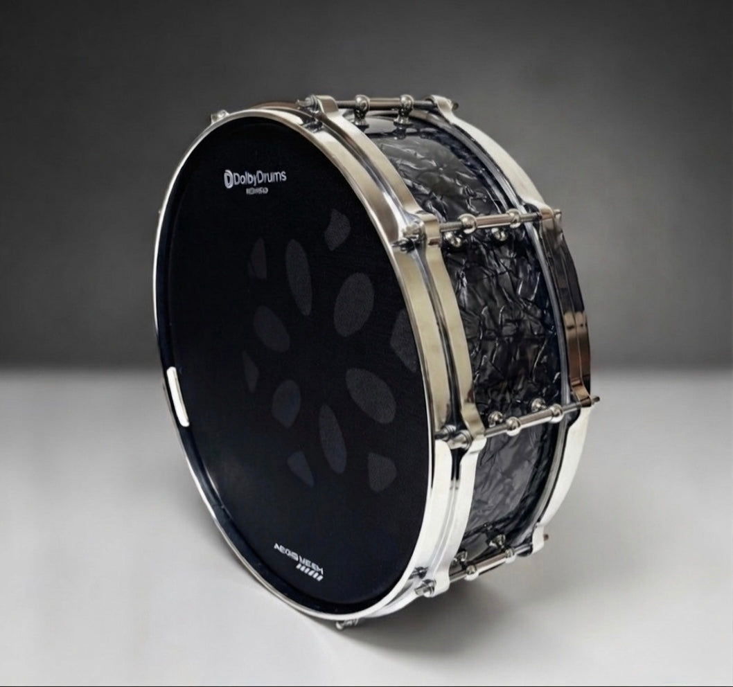 Dolby 14” Electronic 6-trigger SNARE Dark Fracture for Roland Alesis Drum