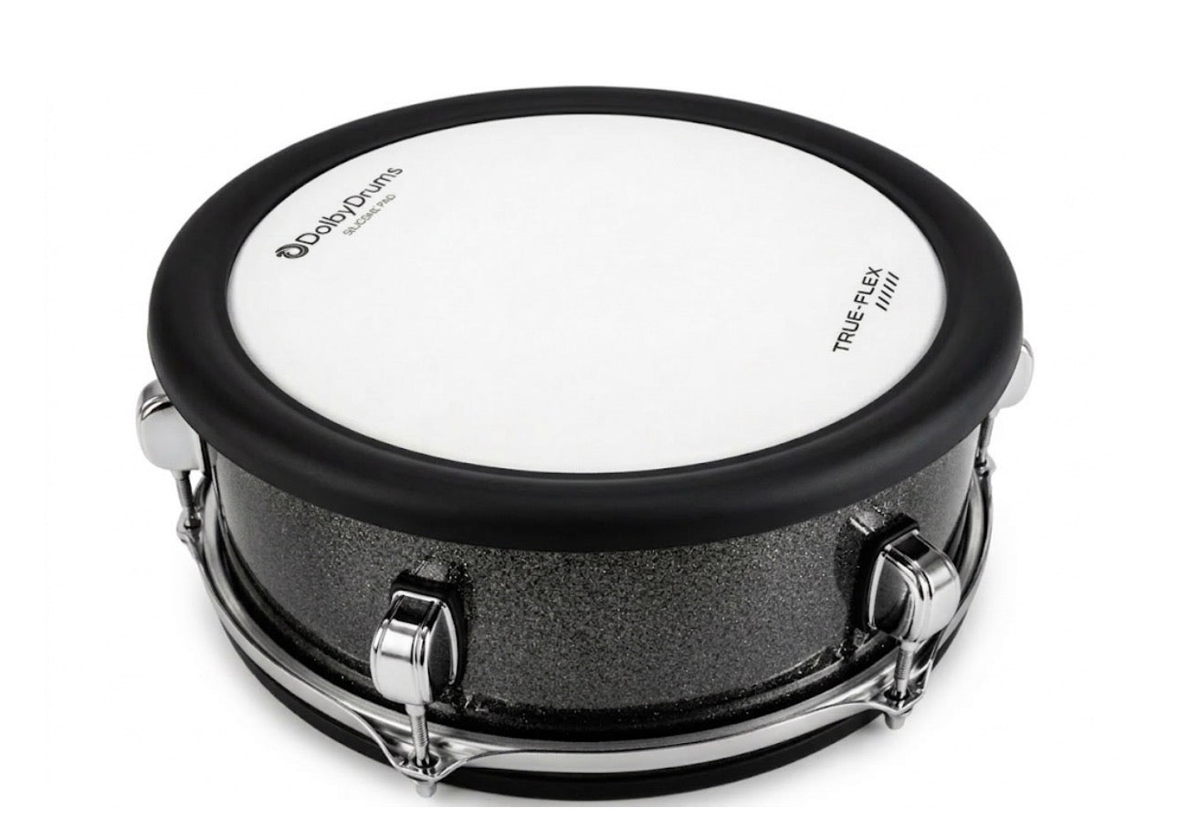 Dolby 12” Black Sparkle Electronic Silicone SNARE for Roland Yamaha Drum