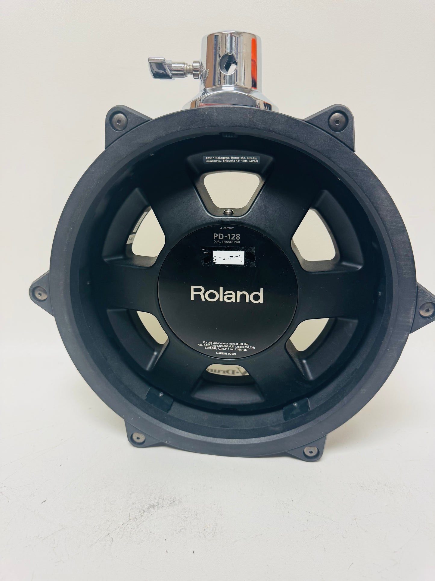 Roland PD-128-BC 12” Black Chrome Mesh Tom Pad PD128