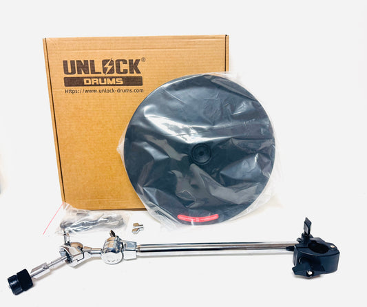 UNLOCK 14” 3 Zone Ride Cymbal w Boom Arm for Roland Alesis Kit