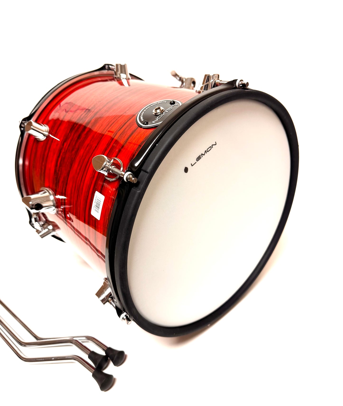 Lemon 13” x 13” RED FLAME Mesh Floor Tom for Roland Alesis Strike Kit