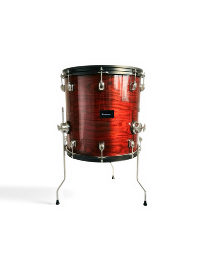 Dolby 14 x 14” Floor Tom Red Wood Electronic Full Shell for Roland Alesis