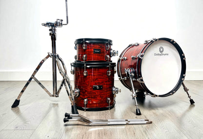 Dolby Compact 3 Piece Electronic Shell Pack Red Wood for Roland Alesis