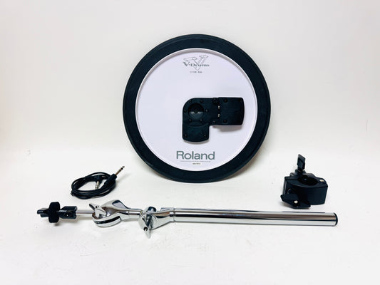 Roland CY-13R Ride White Back with Boom Arm