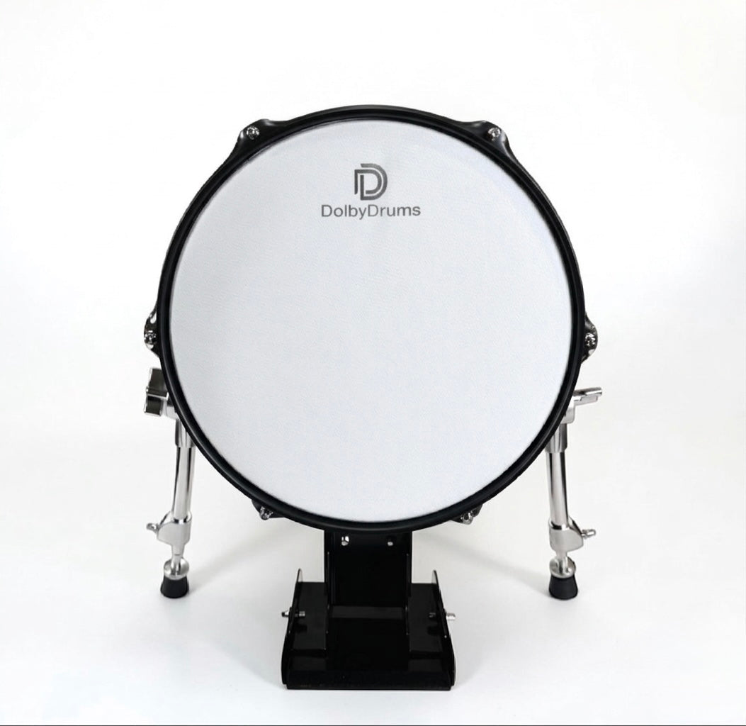 Dolby 12” Electronic Kick Drum Black Sparkle for Roland Alesis